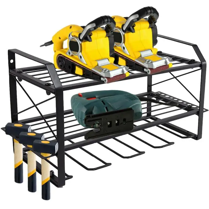 

Power Tool Organizer Wall 3 Layers Sturdy Tool Charging Station Tool Organizer For Handheld Garage Home Workshop 100lbs/45kg