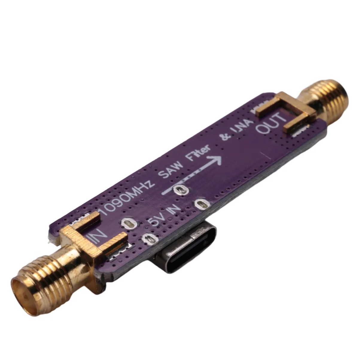 1090MHz 1 09 GHz ADS-B Active SAW Filter &amp LNA 5V источник питания малошумный усилитель