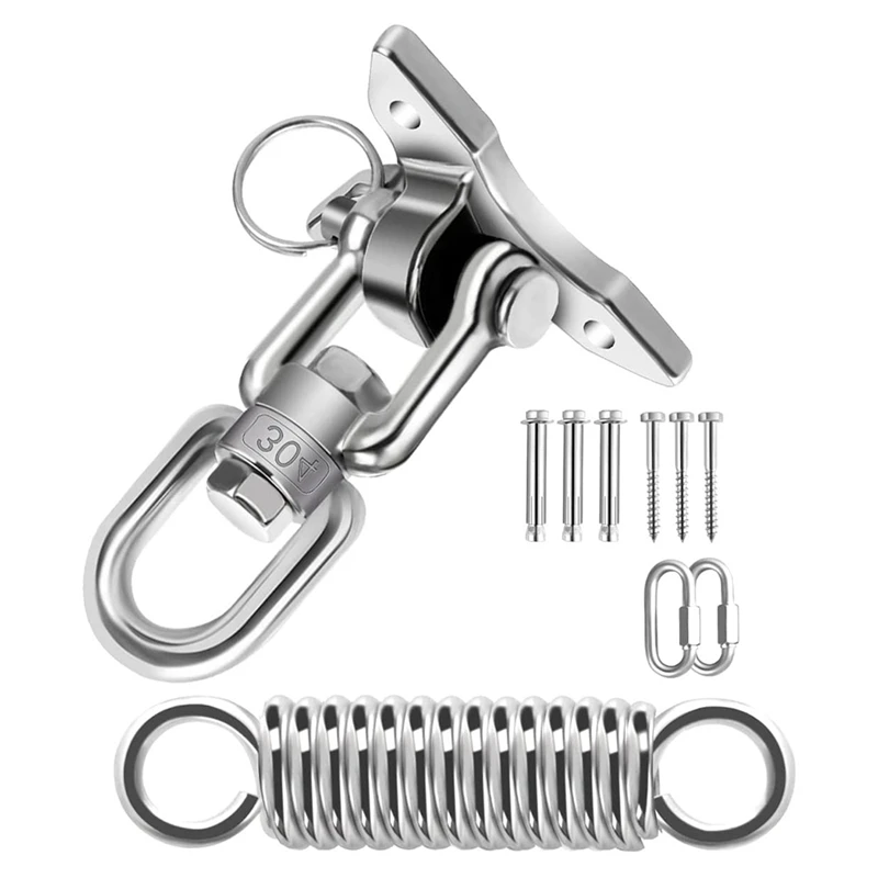 

Ceiling Hook Hanging Chair Triple-cornered Swing Spring 600KG 360 degree Rotatable Ceiling Bracket Swing Hook