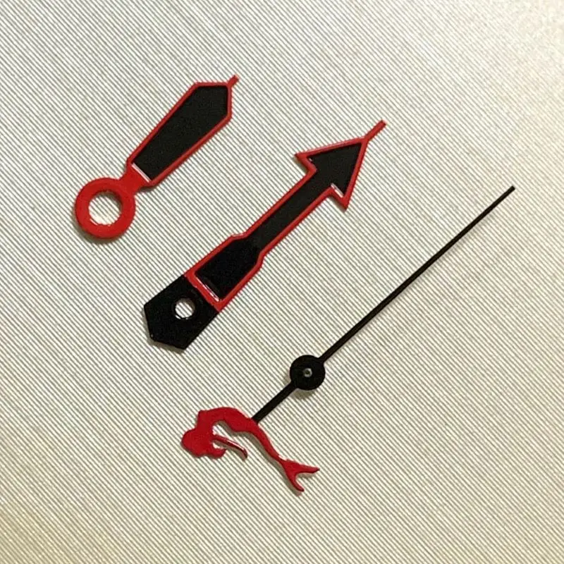 NH35/NH36/4R36 Automatic Mechanical Movement  Red Edged Black Watch Hands Three Hands  8.5mmX12.5mmX12.5mm