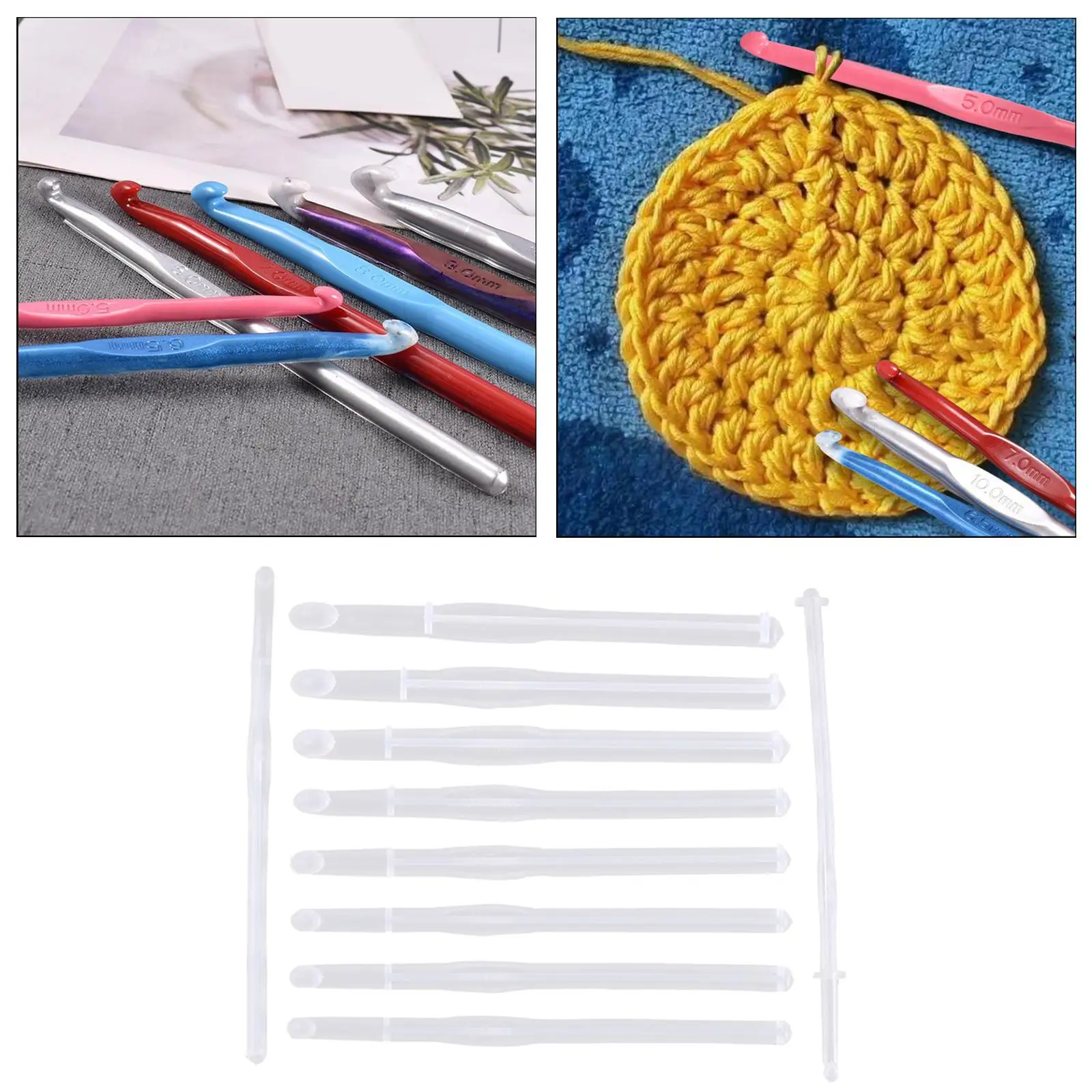 Мягкая силиконовая форма для вязания крючком из смолы рукоделия женского шитья