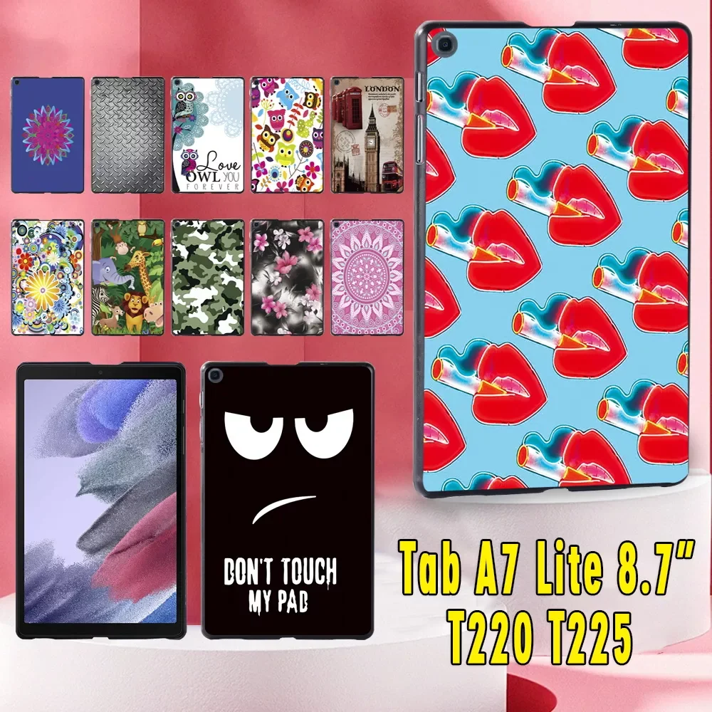

Galaxy Tab A7 Lite 8.7 Inch SM-T220 SM-T225 Tablet Case Tab A7 Lite 2021 Old Image Pattern Durable Slim Back Case