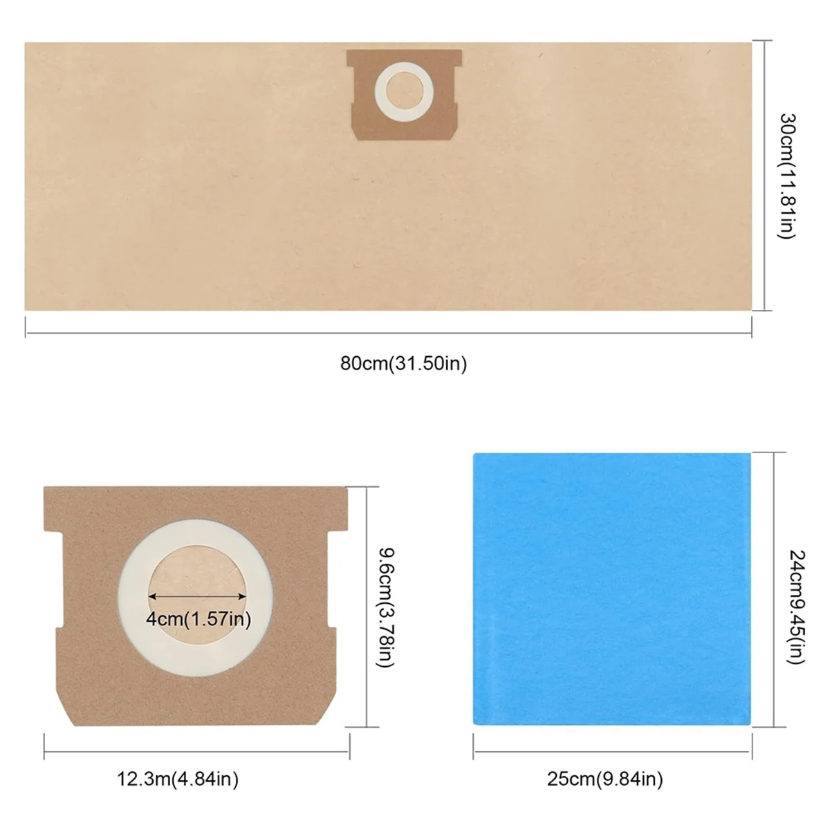 19-3100 мешков подходят для пылесоса Stanley Shop Vac 5-6 галлонов/Gal влажной и сухой уборки