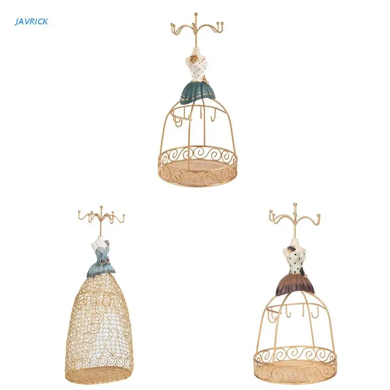 

Lady Model Earring Display Rack Mannequin Princess Grid Dress Necklace Stand