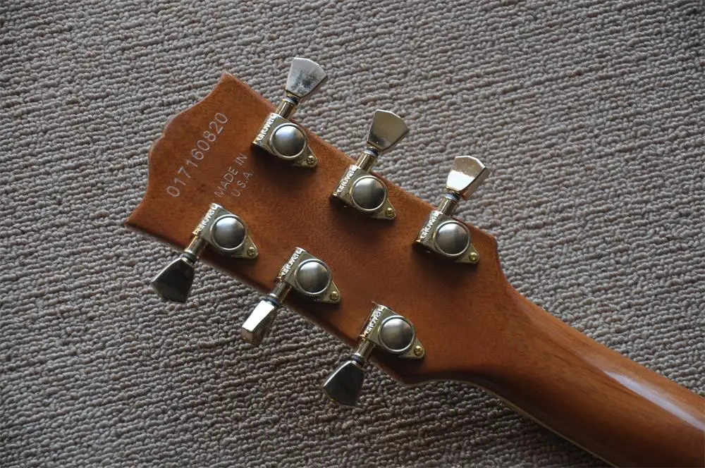 

Chinese Factory Custom High Quality sunburst LP Electric Guitar Tremolo bridge Gold hardware maple fingerboard in stock 330