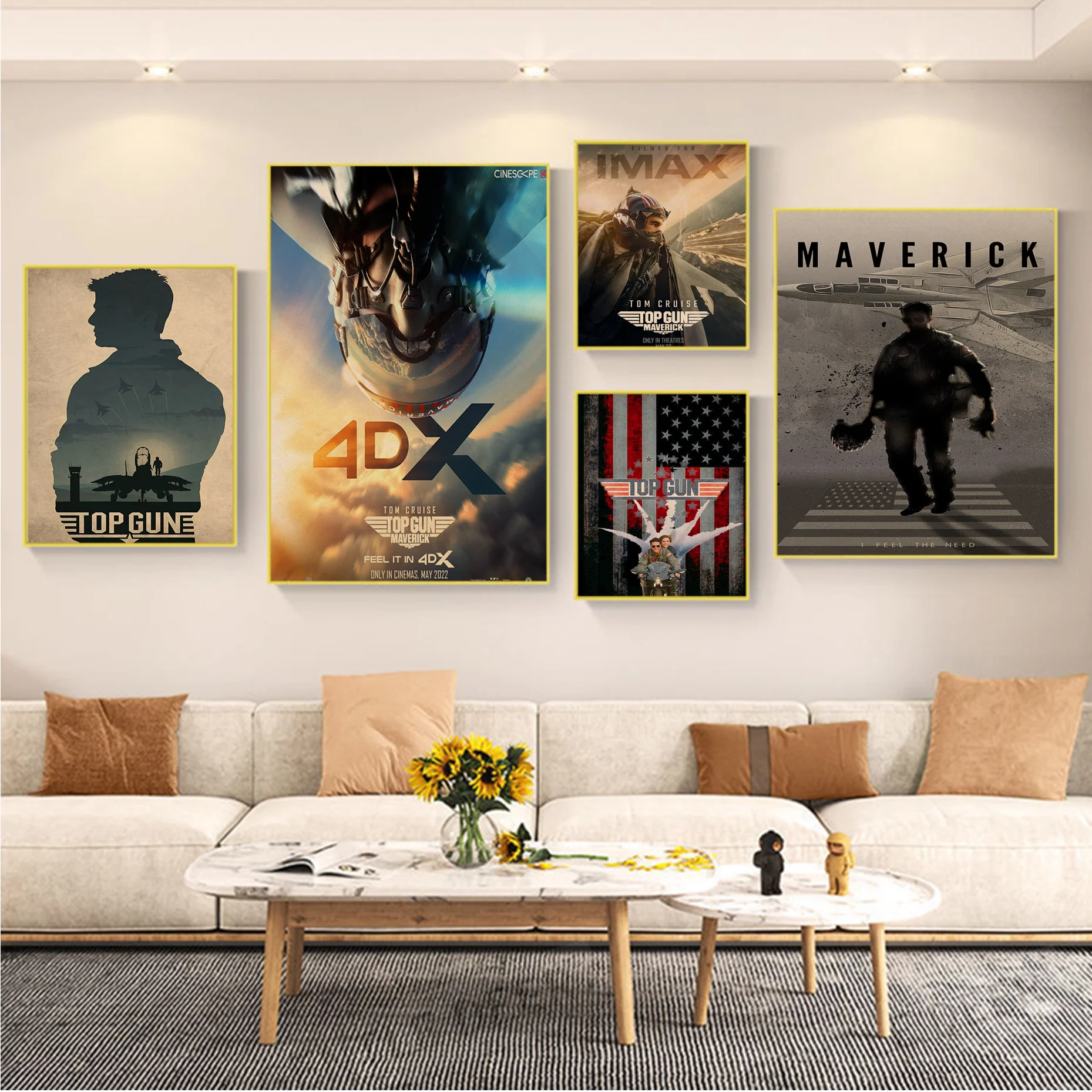

Top Gun Movie Posters For Living Room Bar Decoration Decor Art Wall Stickers