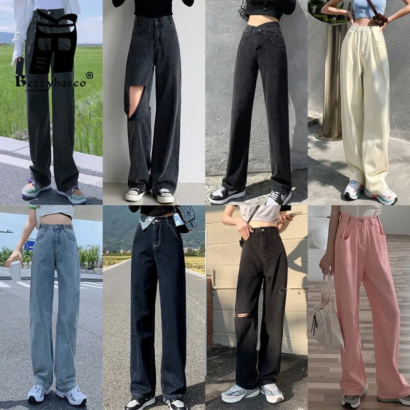 Wide Leg Jeans Woman Cargo Women Clothing Pants High Waist Jean Summer Shorts Elegant Women's Pants 2022 Y2k Clothes Harajuku