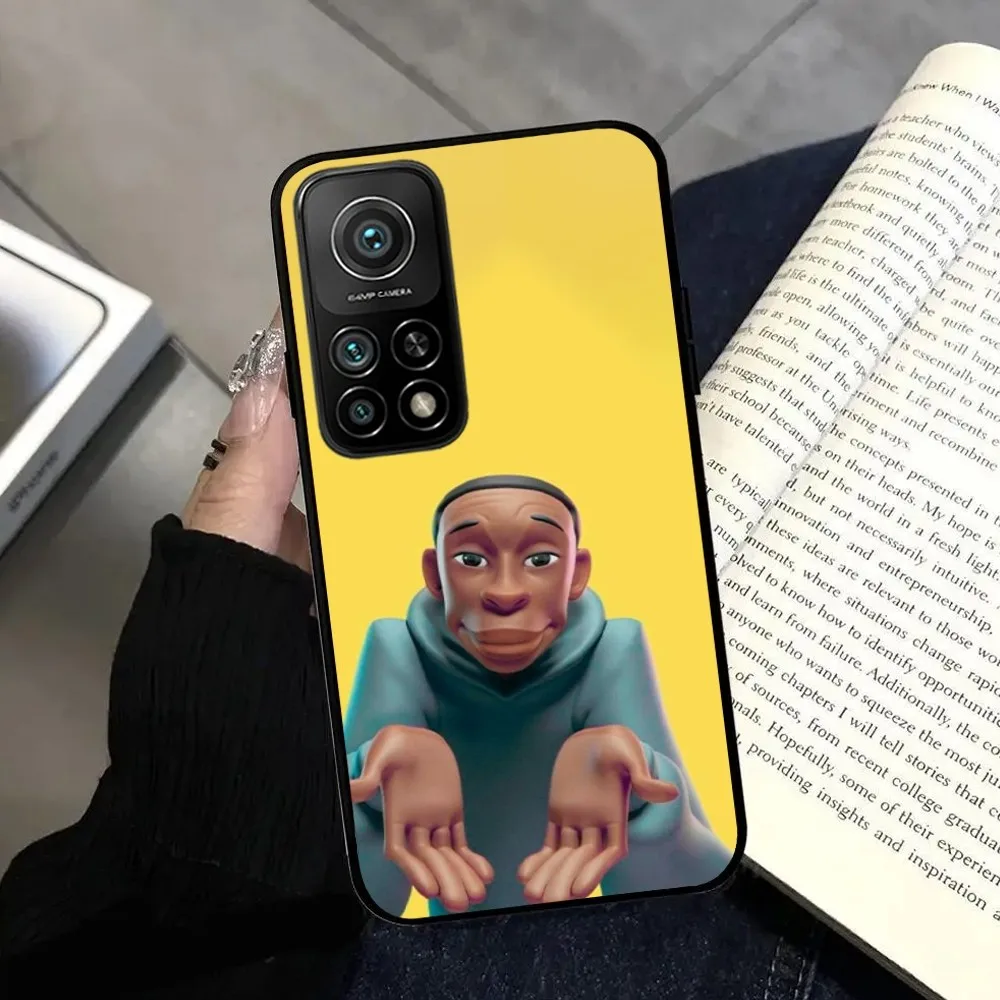 Забавный чехол для телефона с героями мультфильмов Khaby Lame Samsung S24 23 22 21 Note 20 10 9 8 Ultra