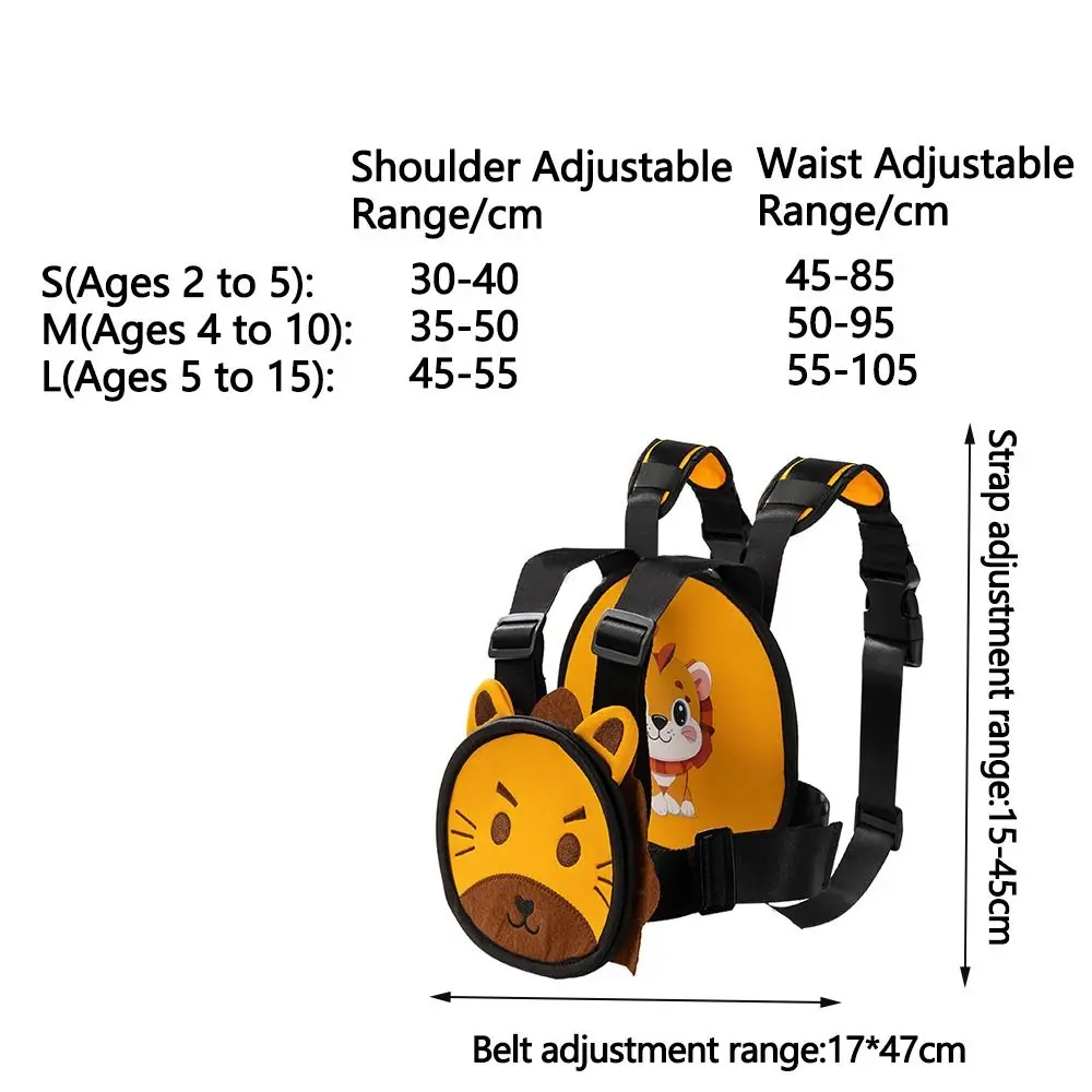 Детский ремень безопасности с рисунком льва регулируемый дышащий для мотоцикла