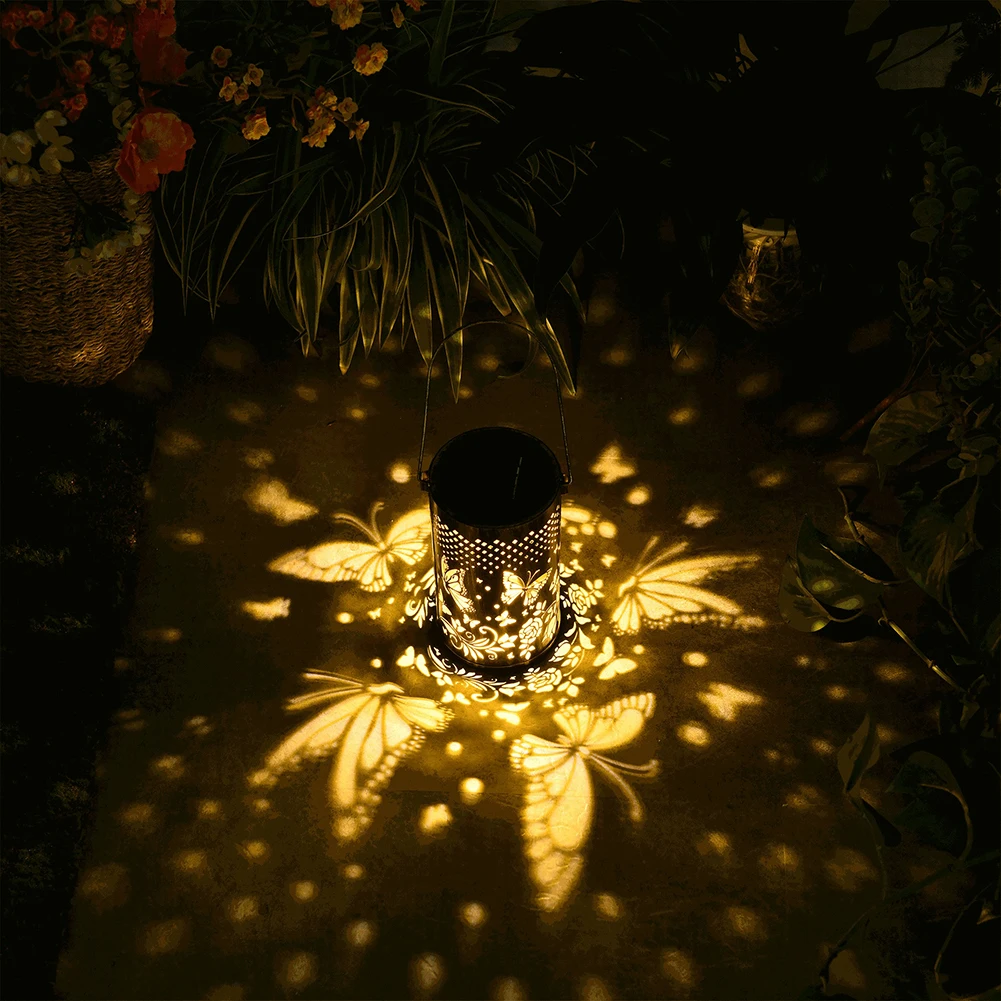 

Portable Garden Park Courtyard Decoration Lamp Solar Power Waterproof Corrosion-resistant metal Hanging Lamps