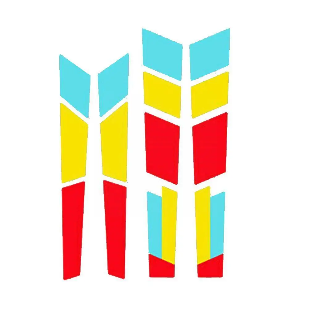 

Наклейки для велосипеда, наклейки для горного и шоссейного велосипеда, трехцветные Декоративные наклейки для передней рамы, наклейки для г...