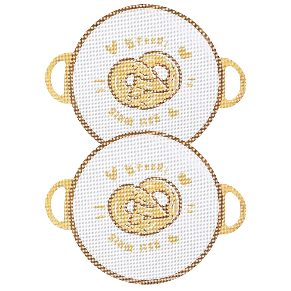 

2 Pcs Silicone Steamer Mat Airfryer Liner Steaming Bun Cushion Sheet Kitchen Steamer Pad Silica Gel Cooker Liners Mat