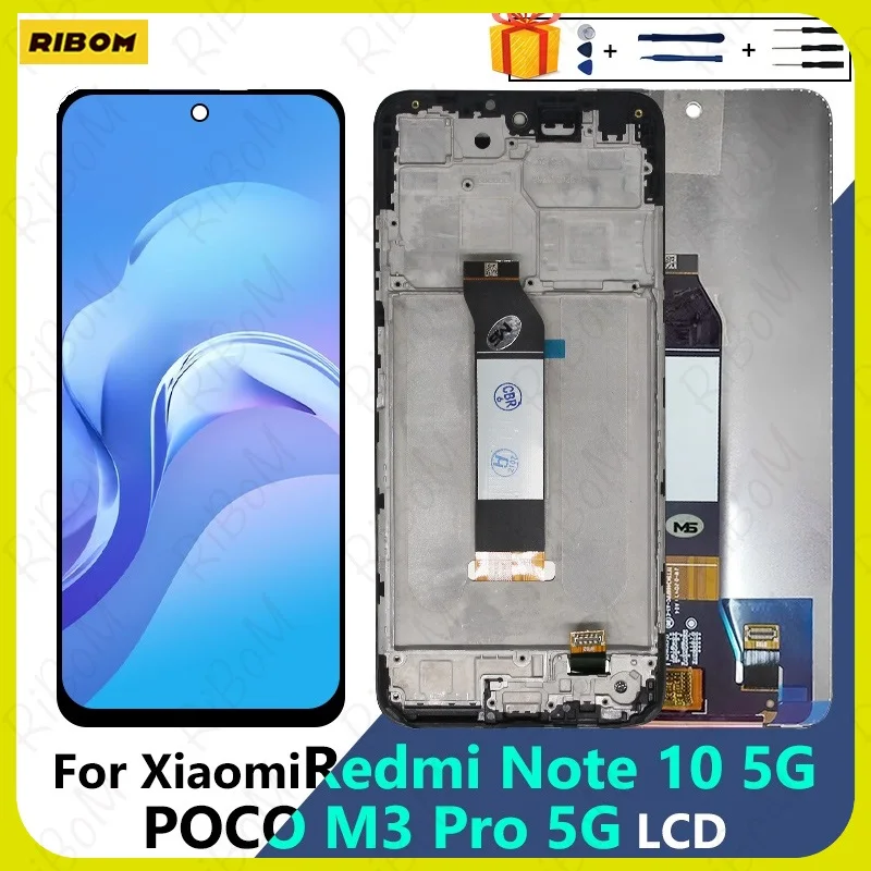 

New 6.5" For Xiaomi Redmi Note 10 5G LCD Display Touch Screen Digitizer For POCO M3 PRO 5G LCD M2103K19G Display