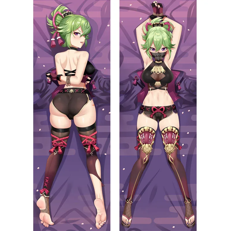

Аниме игра Genshin Impact Kuki Shinobu постельное белье для косплея Dakimakura Huggable наволочка для подушки Otaku Сделай Сам Наволочка на заказ