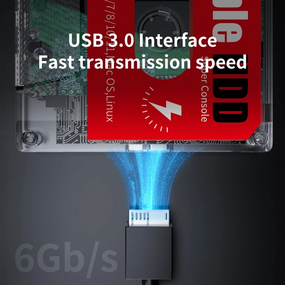 Новый портативный внешний жесткий диск 2T HDD SATA 3 для ноутбука/ПК/Windows/Mac OS с 71000 +