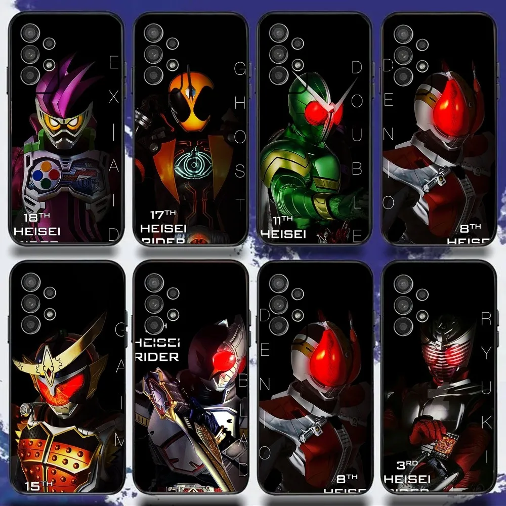 Чехол для телефона Masked Rider Kamen Samsung S24 S21 S22 S23 S30 Ultra S20 Plus Fe Lite Note 10 9 5G черный мягкий