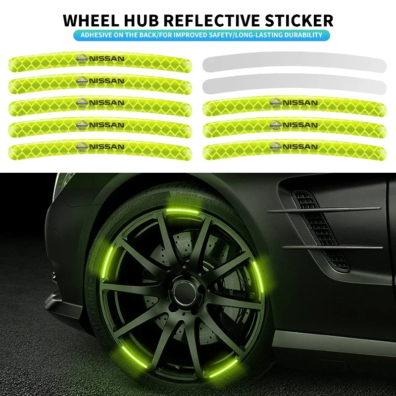 Новинка 20 шт. светоотражающая наклейка на ступицу колеса автомобиля для Nissan Nismo