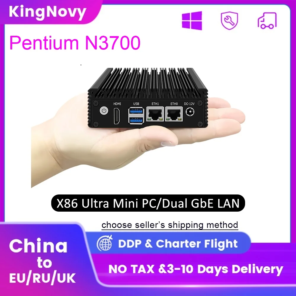 KingNovy 6    X86   Pentium N3700 N3160    - GPIO Dual Gigabit LAN 2xUSB3.0