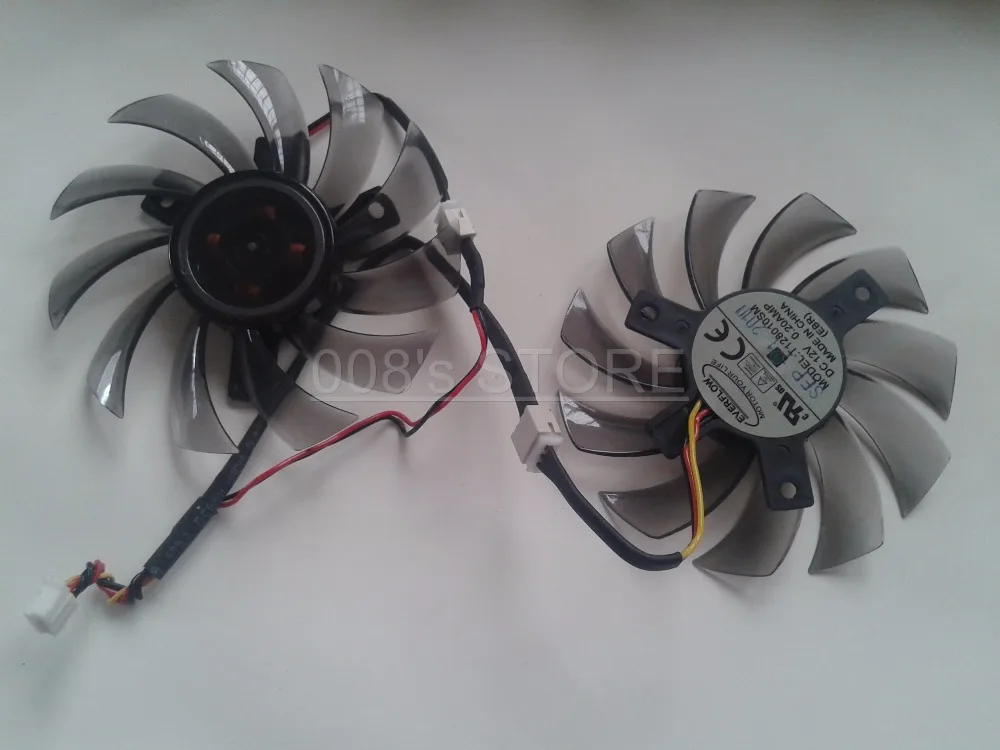 Новый вентилятор охлаждения графического процессора для MSI R6790 Twin Frozr II 6850 Sapphire 7850
