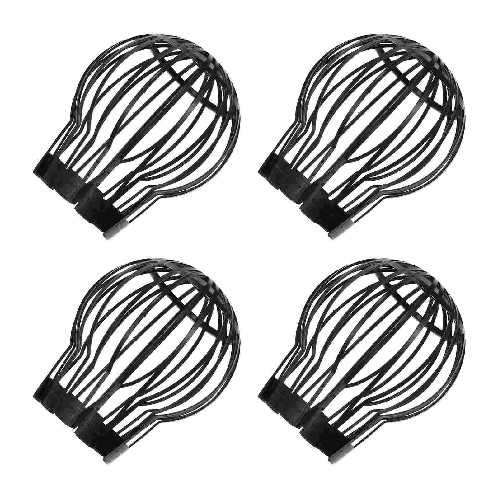 

4 Pcs Bathtub Filter Floor Drain Anti-Blocking Mesh Cover Leaves Proof Grille Rooftop Sink Filtering Draining Plastic