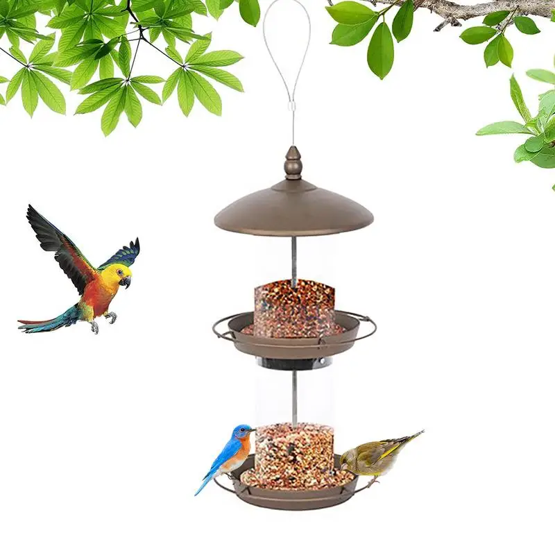 

Hummingbird Feeder Hummingbird Feeders And Outdoor Bird Feeder Bird Feeder For Outsides With 2-Layer Hangings Wild Bird Feeders