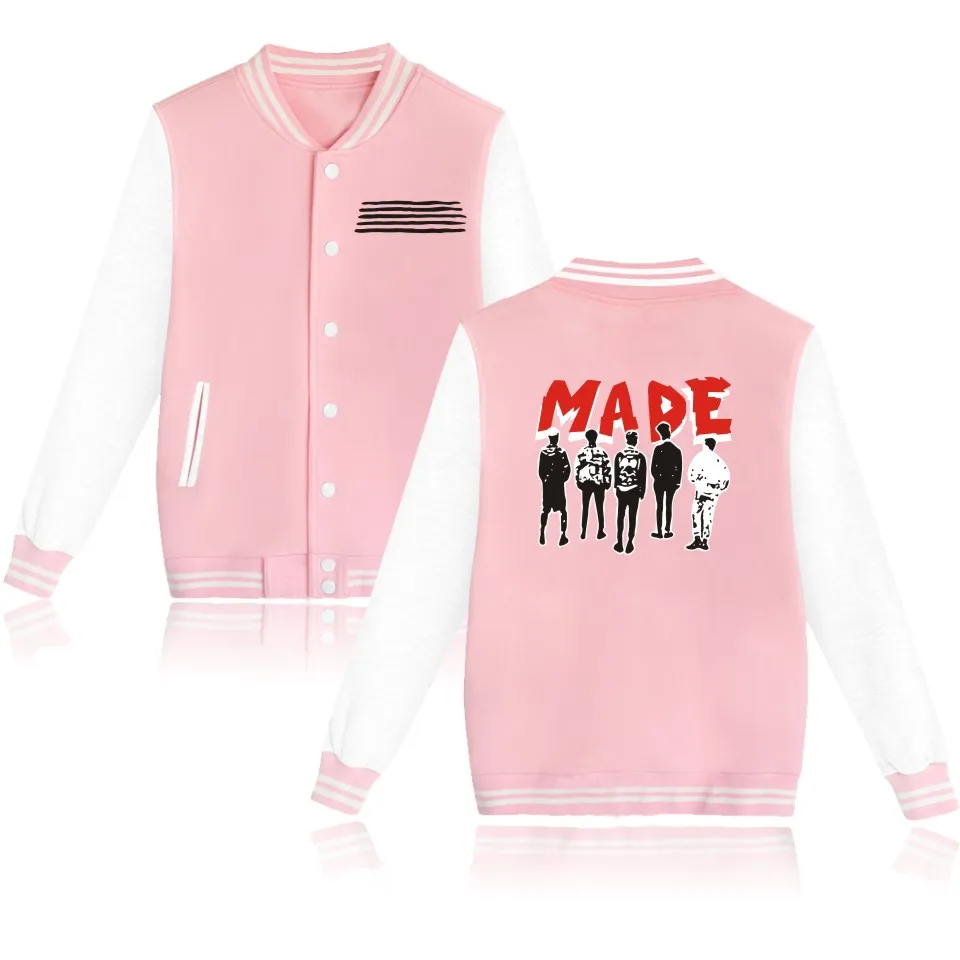 Bigbang куртка Сделано во всем мире бейсбольная униформа для женщин и мужчин Kpop