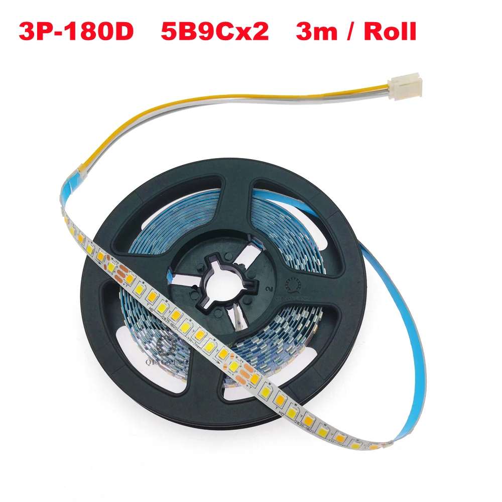 

Светодиодная лента QINGYING SMD2835 3 м 3 цвета 3000K 4500K 6500K постоянного тока