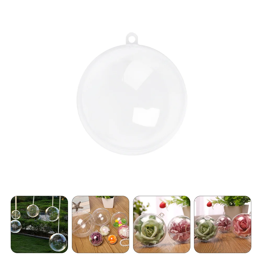 

10 шт. Рождественские декоративные шары для стола, рождественские украшения, прозрачные украшения для поделок, Рождественские шары, рождест...