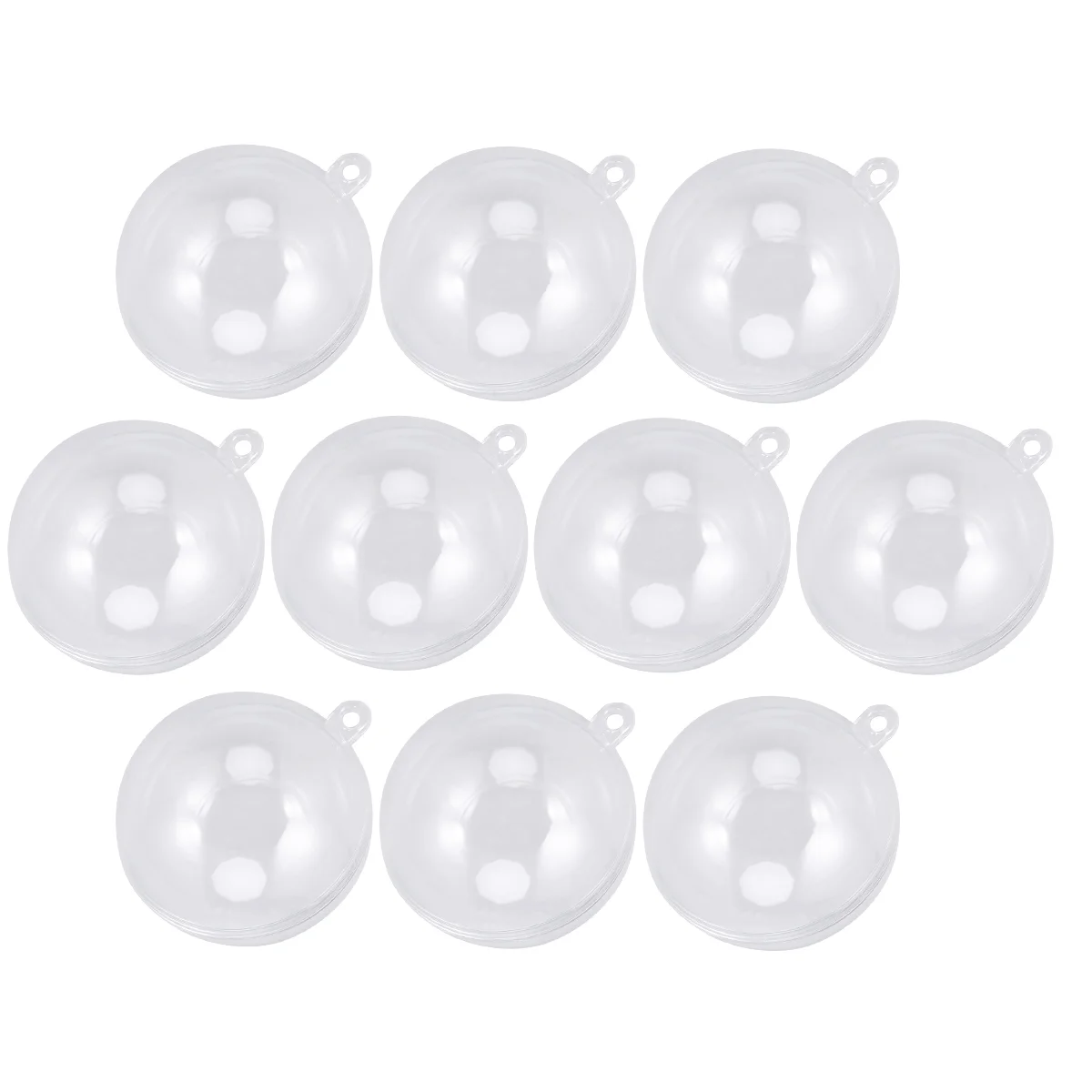 

10pcs 50mm Clear Fillable Ornament DIY Crafting Christmas Wedding Party Decor