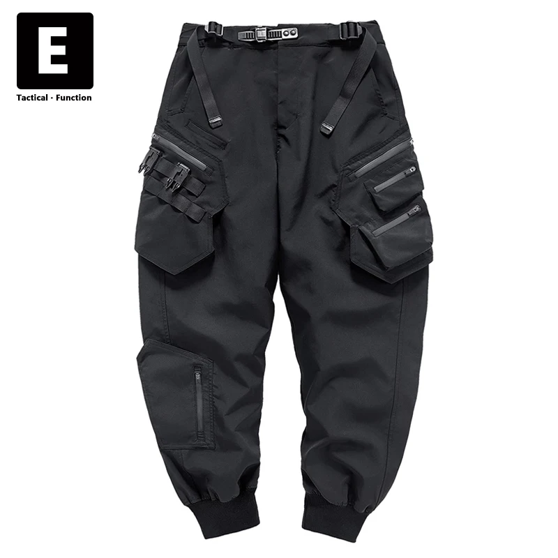 Hip Hop Cargo Pants Men Function Military Pants Big Size Harajuku Black Harem Pants Joggers Pencil Trousers Streetwear