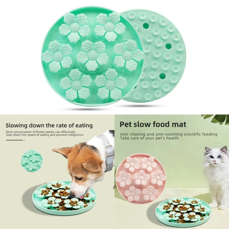 

Dog Treat Dispensing Snuffle Toy Silicone Chew Toy for Puppies Teething Soft Flower Toy for Small Medium Dogs