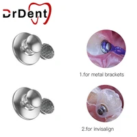 drdent dental orthodontics lingual buttons metal clear ceramic composite for brackets ortodoncia 10pcs