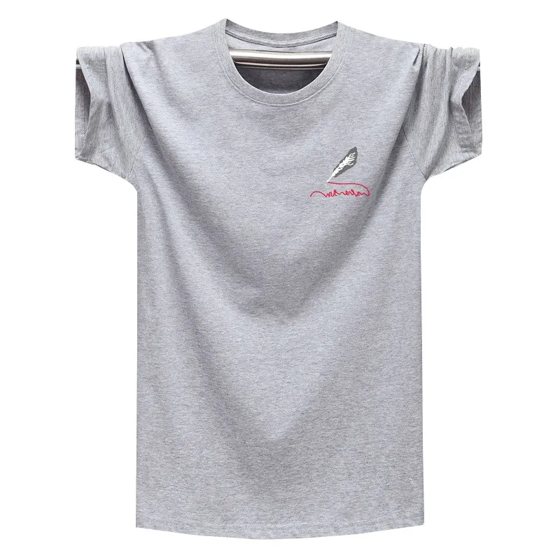 T Shirt Men 2022 Summer Men Fashion Cotton O-neck Collar Short Sleeve Hip Hop Feather T-shirts Homme Jersey Tops Tees Print 5XL