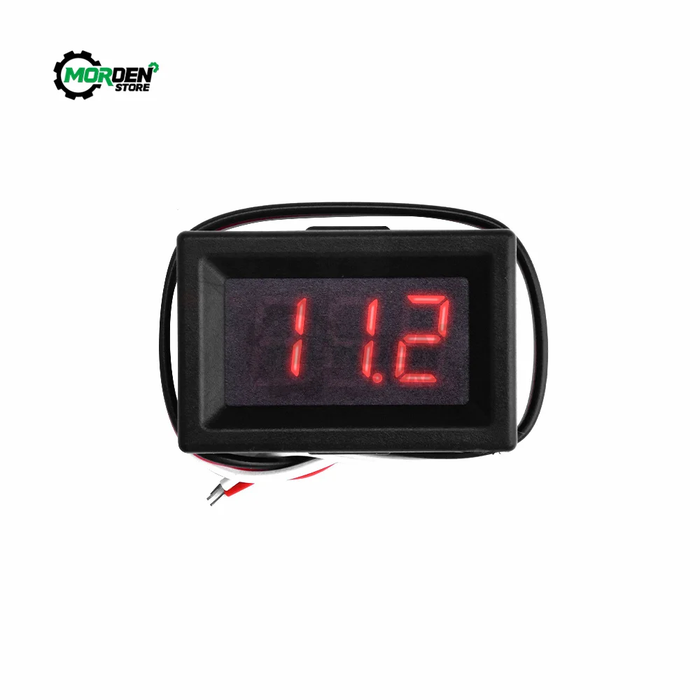

3 Cable 0.36 inch DC0-30V 3 bits Digital Red LED Display Panel Voltage Meter Voltmeter Tester for Car Motor Vehicle Tool