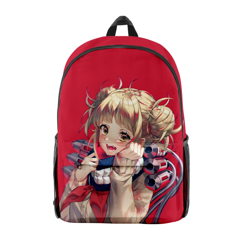 

Молодежные школьные ранцы «Моя геройская Академия» Toga Himiko, рюкзаки для ноутбука, водонепроницаемые забавные дорожные сумки из ткани Оксфорд с 3D-принтом для мальчиков и девочек