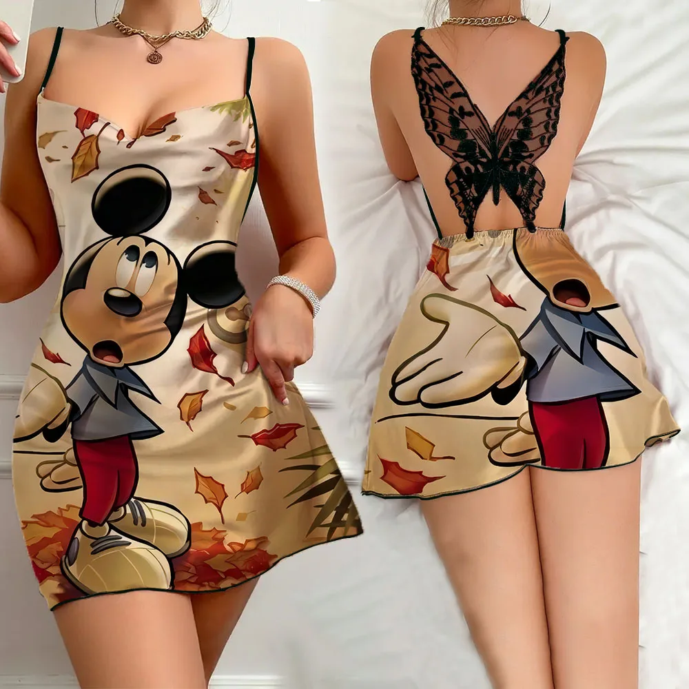 2024 новое летнее женское спальное платье модная сексуальная очаровательная