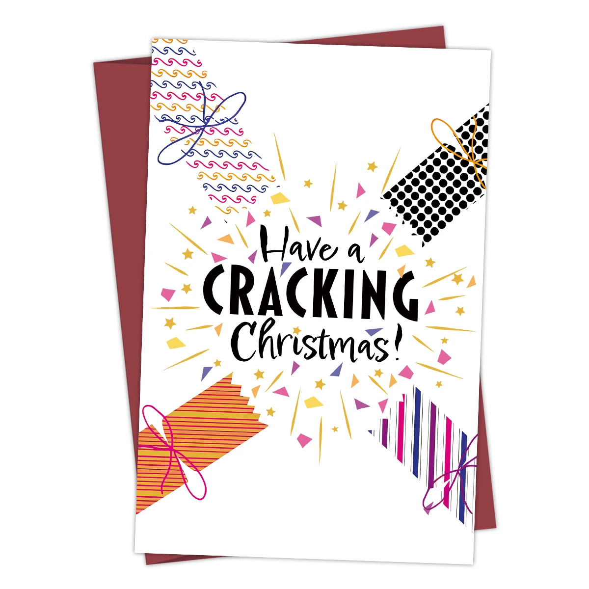 1 Шт. Рождественская Тематическая Складная Поздравительная Открытка С Конвертом