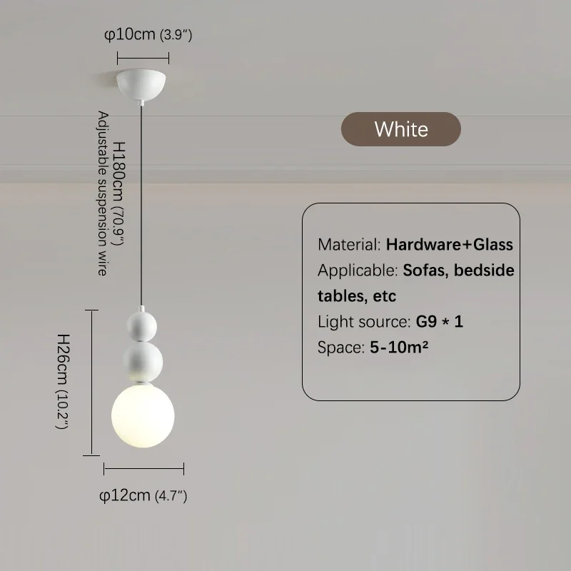 Нордическая Подвесная лампа RONIN современная простота прикроватная для спальни