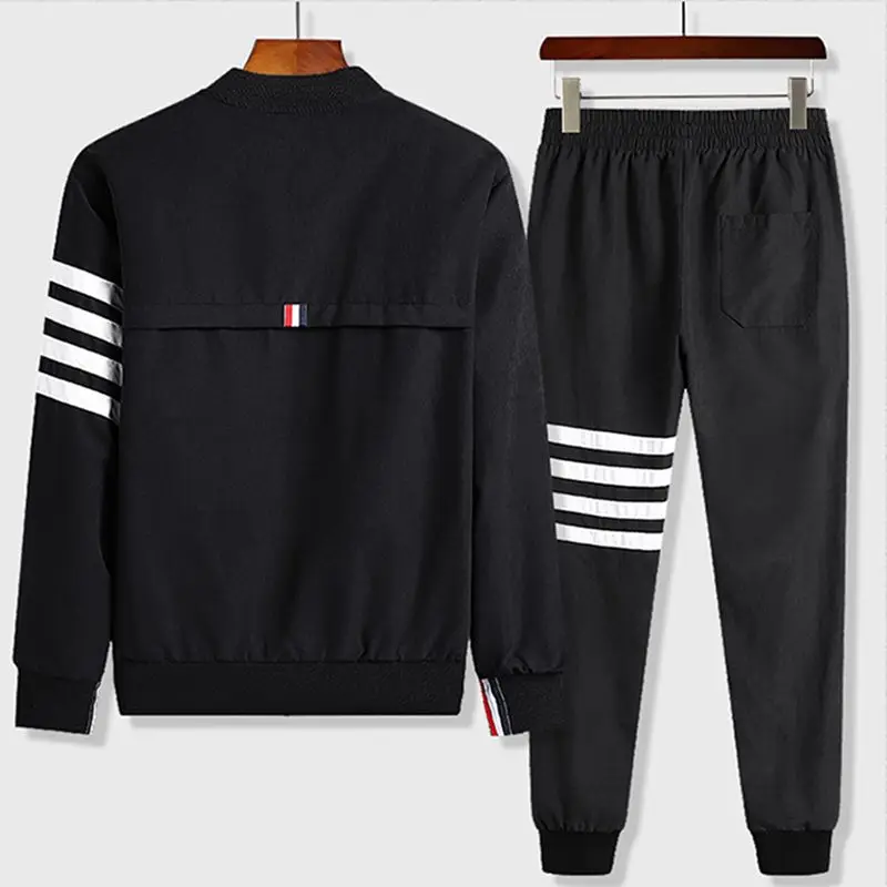 Ropa Mens Clothing Hoodie Korean Fashion Mens Designer Clothes 2 Piece Sets Outfit Spring Fall 2023 Jacket And Pants Casual Suit