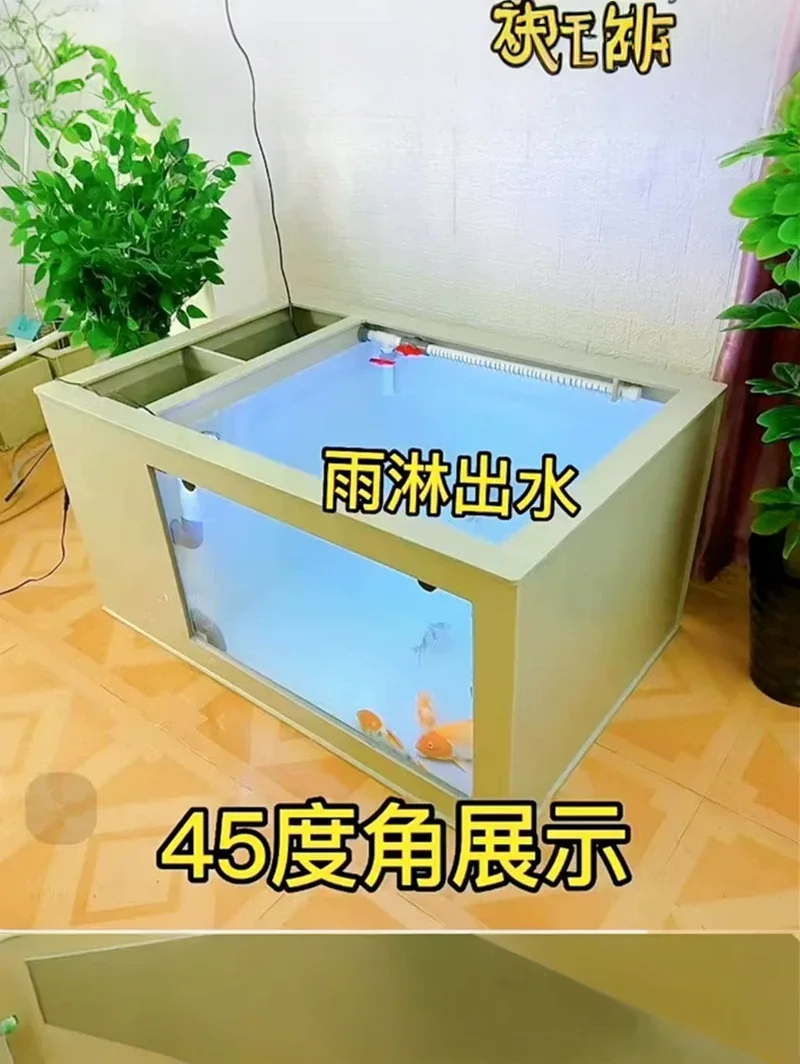 Гостиная домашний напольный шкаф для аквариума аквариум кои пруд система