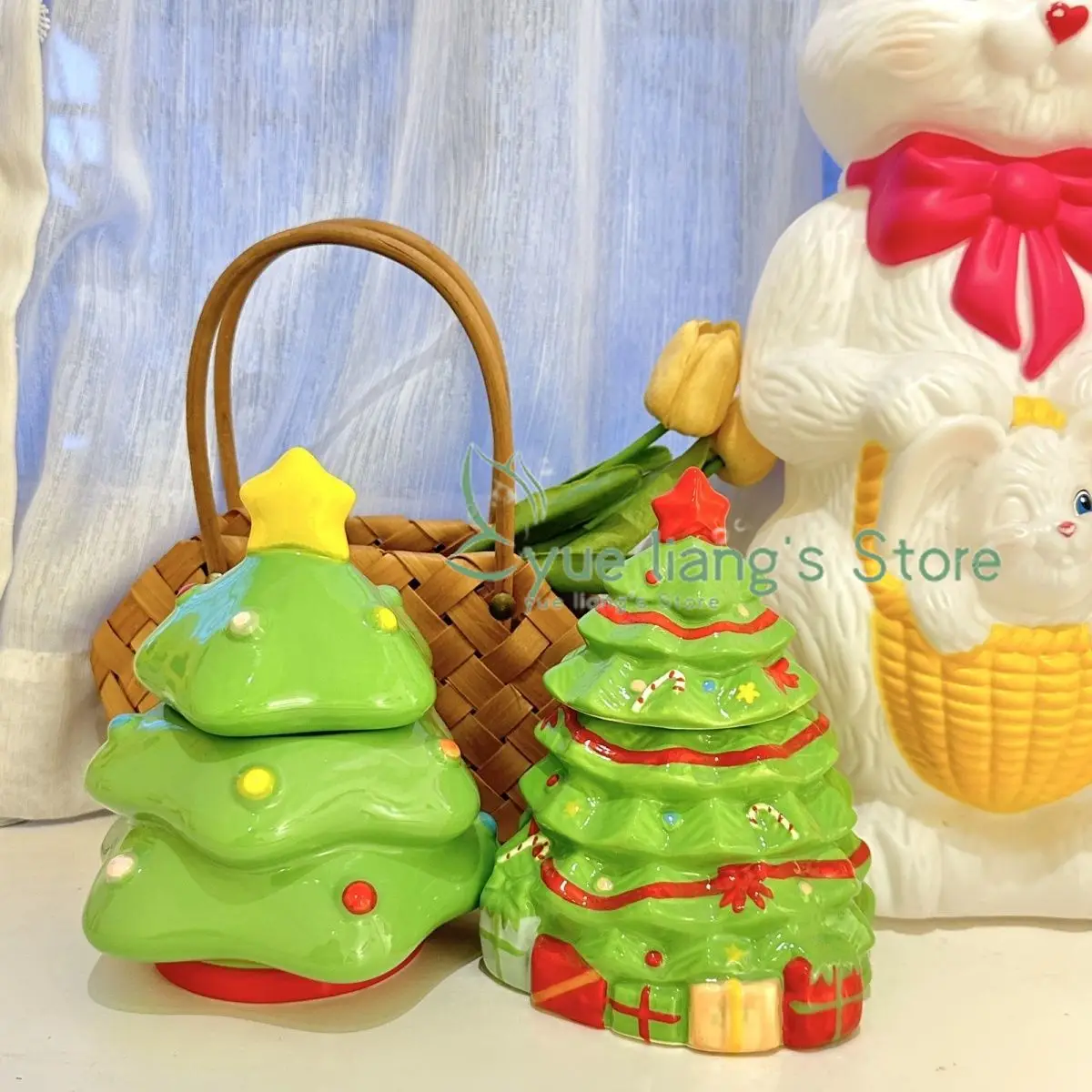 Праздничная Рождественская банка для хранения с крышкой орехов конфет банок