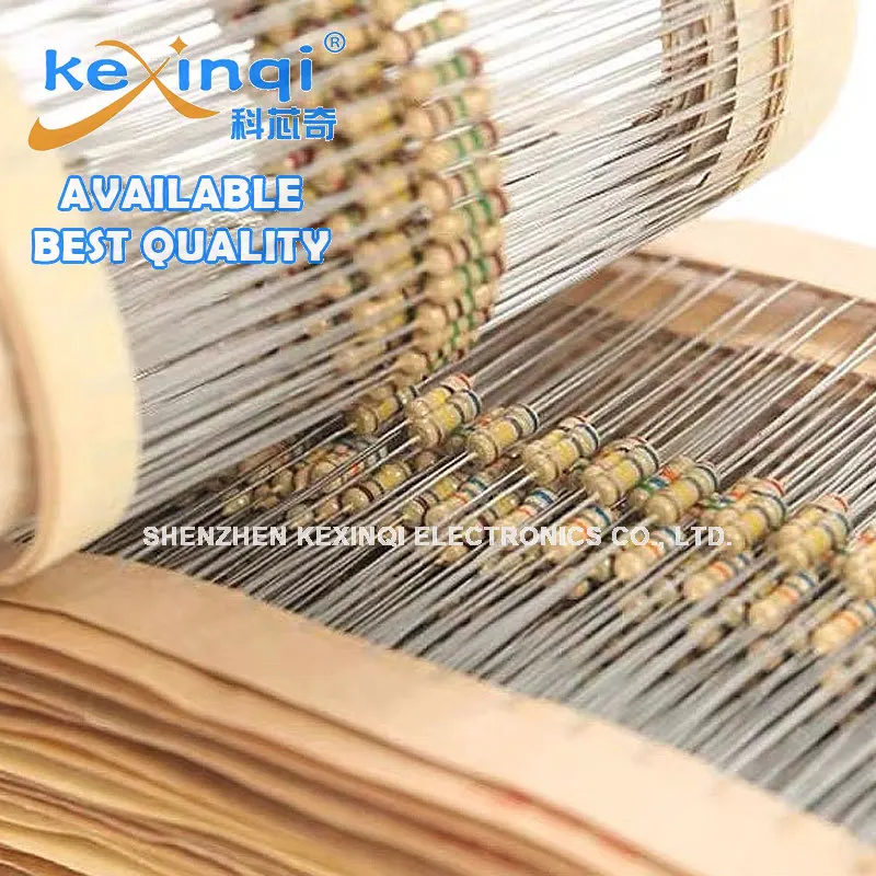 100 шт. 1/4 Вт карбоновые пленочные резисторы 5% 1R-10M 10R 47R 100R 220R 1K 10K 4K7 100K 560K 1M 3M3 Ohm