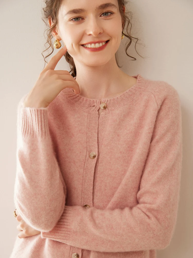 Erdos Ci осенне-зимний утолщенный теплый кардиган из ангоры женский 00% чистый