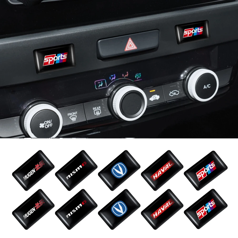 

10pcs Car Window Lifting Button Stickers Steering Wheel Badges Interior Decoration For Alfa Romeo Giulietta 159 Giulia MiTo 147