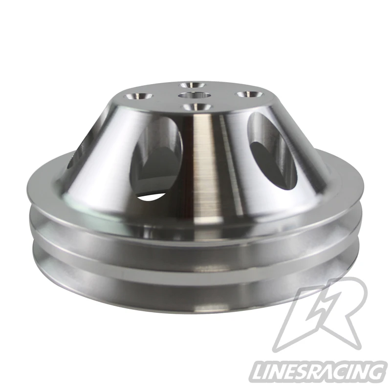 

Fit for Small Block Chevy Water Pump Pulley Long Pump Aluminum 2 Grooves LWP Small Block Chevy 350 383 400