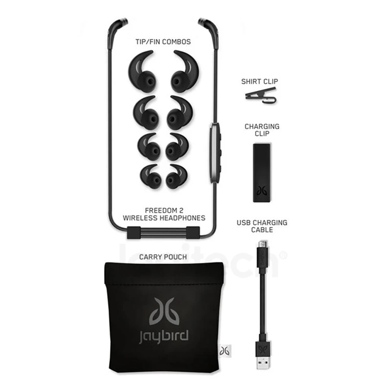 Беспроводные спортивные Bluetooth наушники Logitech Jaybird Freedom2 Hi-Fi наушники-вкладыши 8