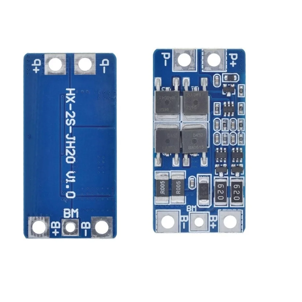 

1pc Battery Charger Protection Board HX-2S-JH20 BMS 2S 8.4V-9V 10A Lithium Battery Charge Protection Board Balancer Power Tool