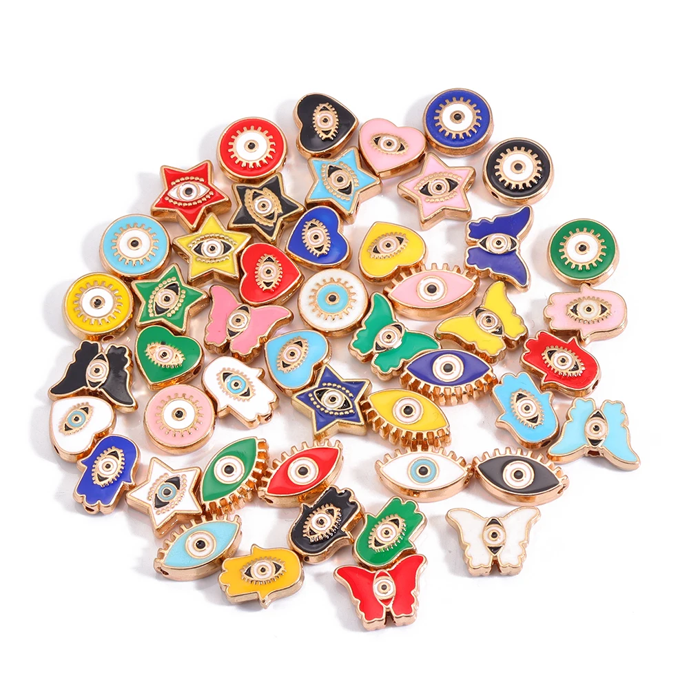 Разноцветные аксессуары для изготовления ювелирных изделий сделай сам 10 шт.