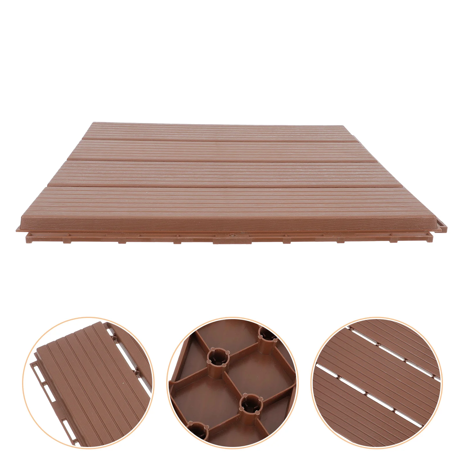 

Outdoor Wood-Plastic Floor Waterproof Garden Splicing Floor Balcony Wood-plastic Floor