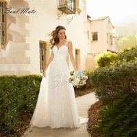 elegant luxury a line 2022 wedding dresses for women sweetheart backless bridal gown lace appliques bridal dress robe de mari%c3%a9e
